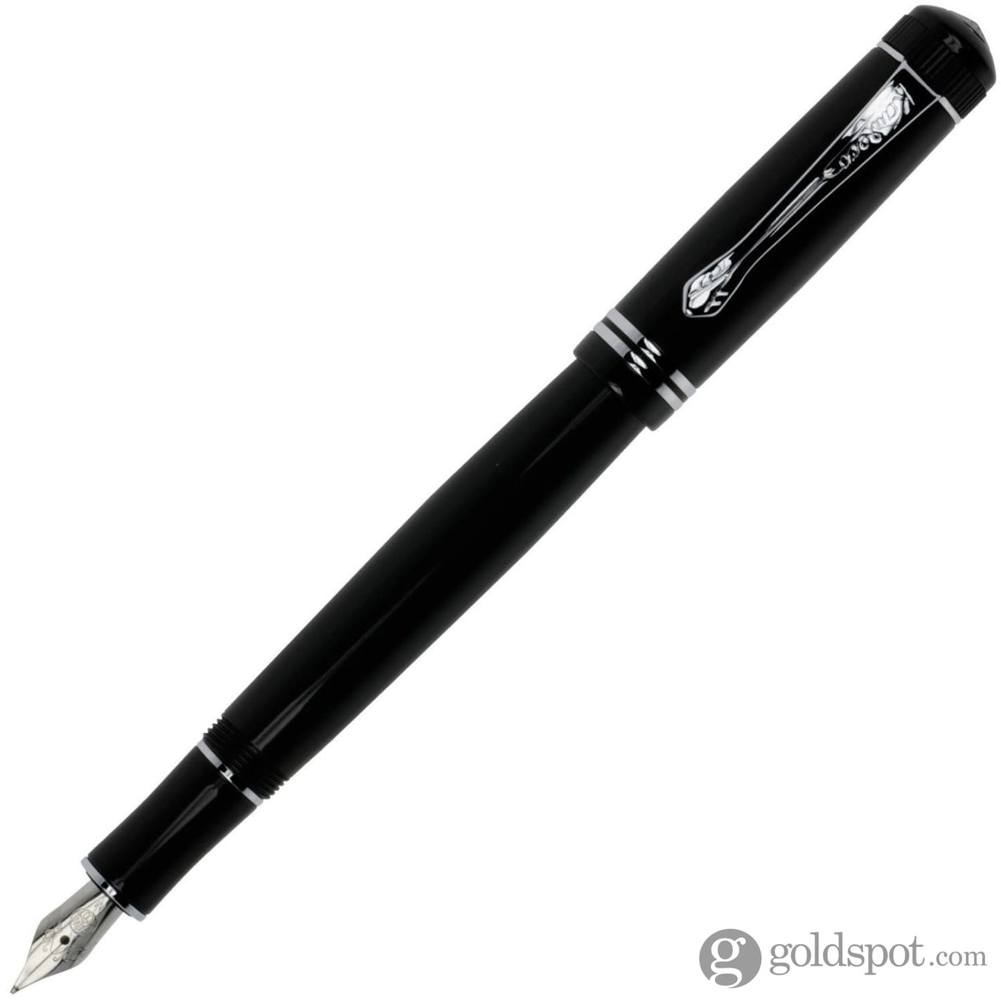 Kaweco Dia2 Fountain Pen in Black and Silver Fine
