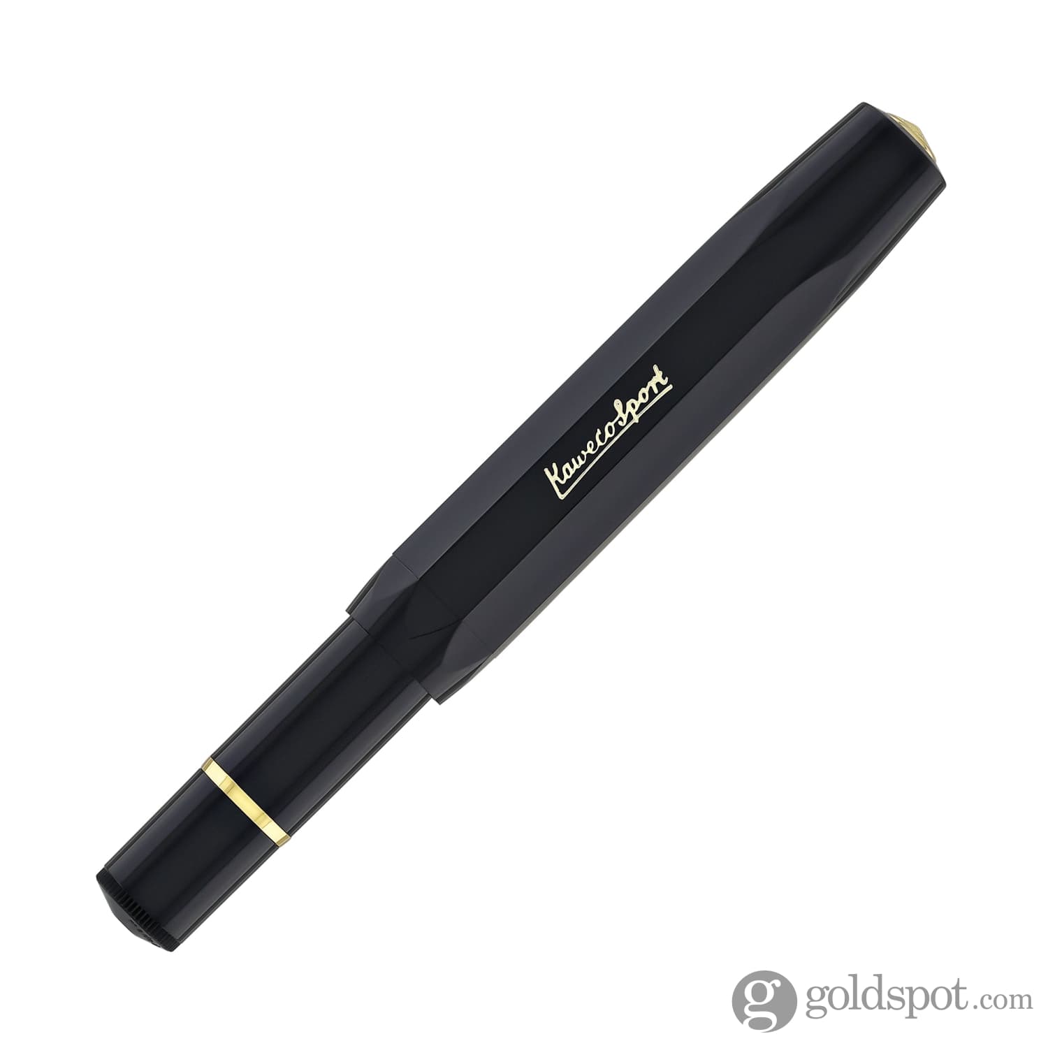 Kaweco Piston Al Sport Fountain Pen - Black (Starter Set) Fine