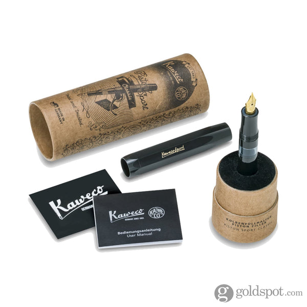 Kaweco Piston Fill Classic Sport Fountain Pen in Black Fountain Pen