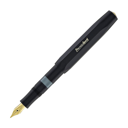 Kaweco Piston Fill Classic Sport Fountain Pen in Black