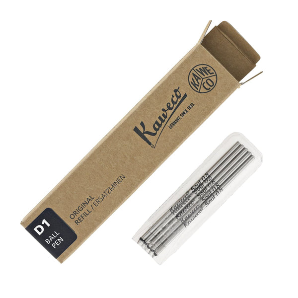 Kaweco Soul D1 Refill in Black - Pack of 5 Ballpoint Pen Refills