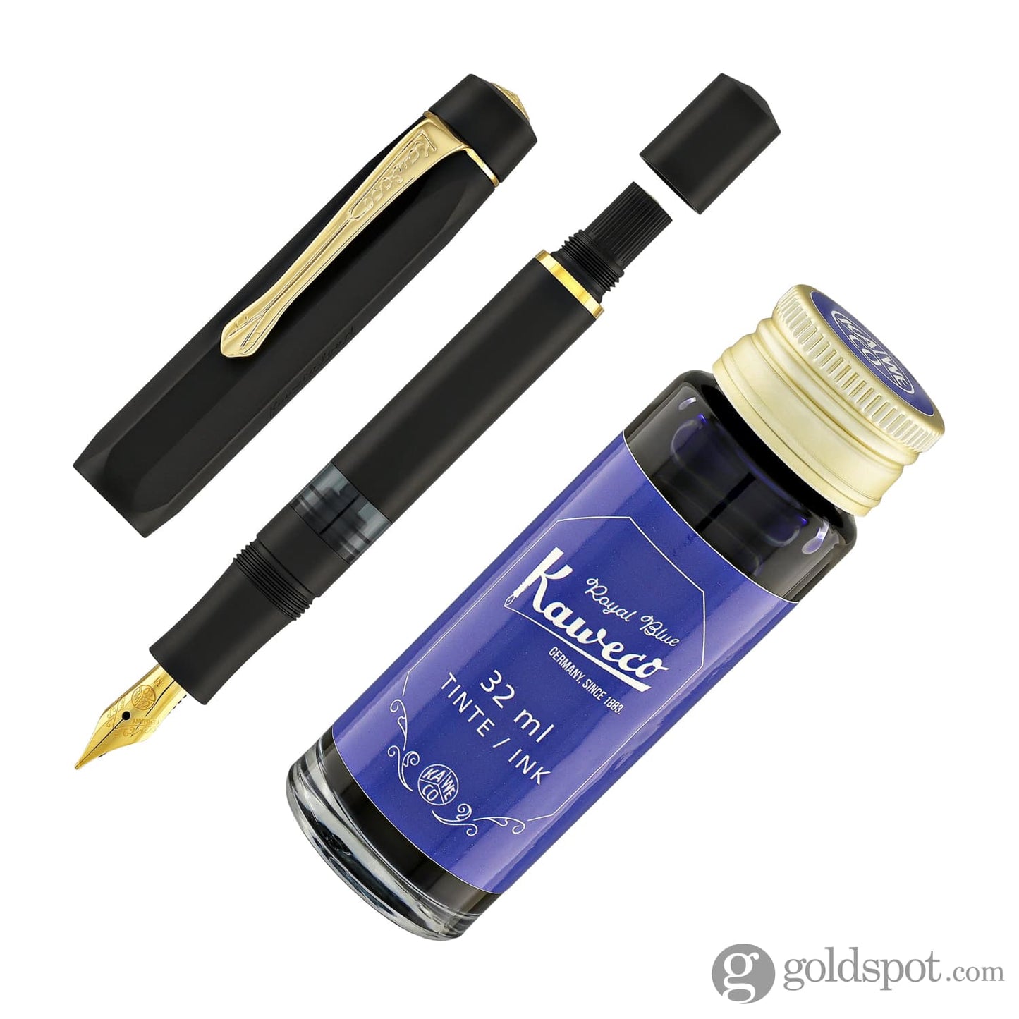 Kaweco Sport Piston Fountain Pen in Black Starter Set