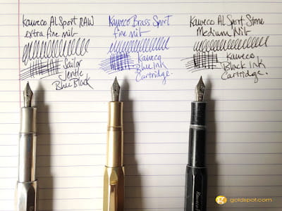 A Trio of Kaweco Sport Pens - AL Raw Brass and Stonewashed Review