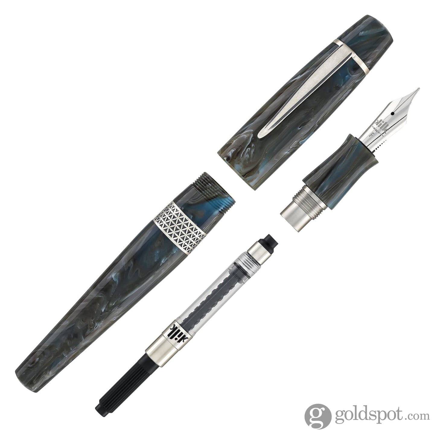 Kilk Orient Fountain Pen in Haphazard Blue Fountain Pen