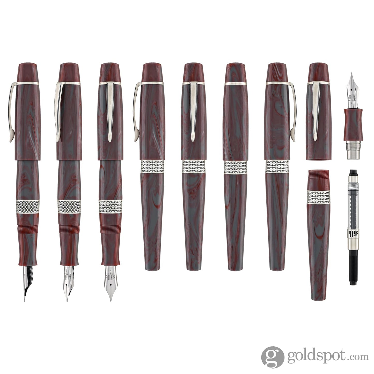 Kilk Orient Fountain Pen in Haphazard Red Fountain Pen