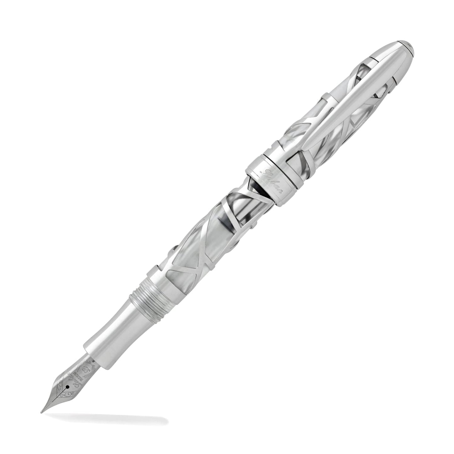 Laban 300 Skeleton Fountain Pen in Chrome Fountain Pen