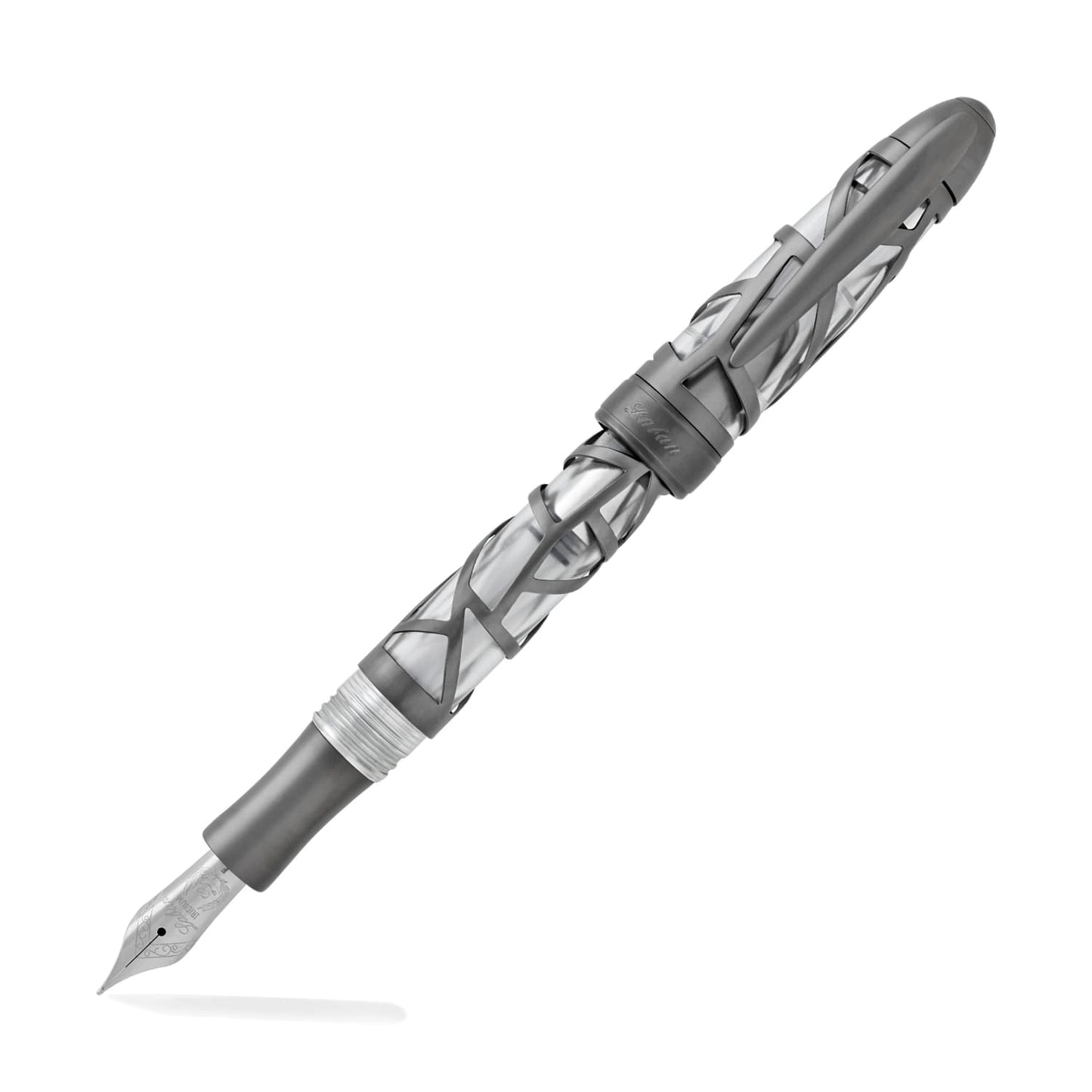 Laban 300 Skeleton Fountain Pen in Gun Metal Fountain Pen