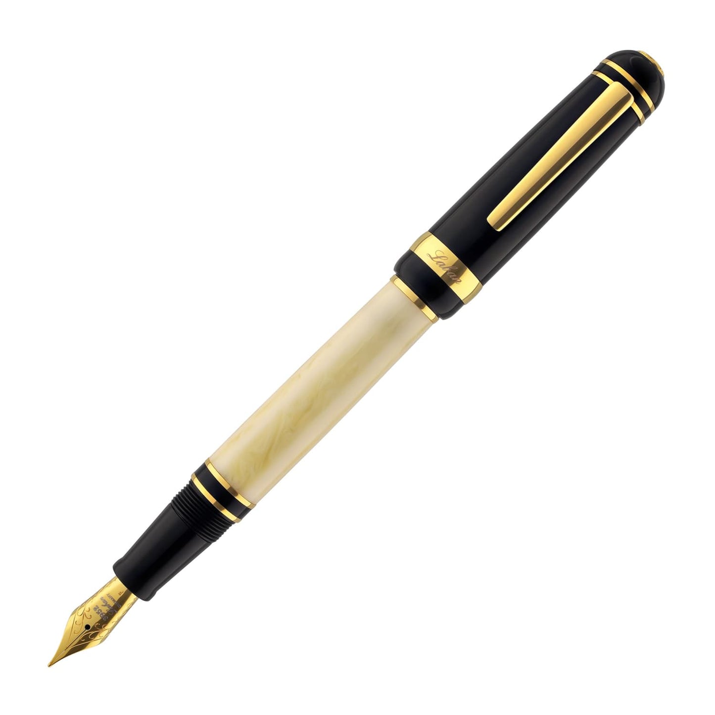 Laban 325 Fountain Pen with Black Cap & Ivory Barrel Fountain Pen