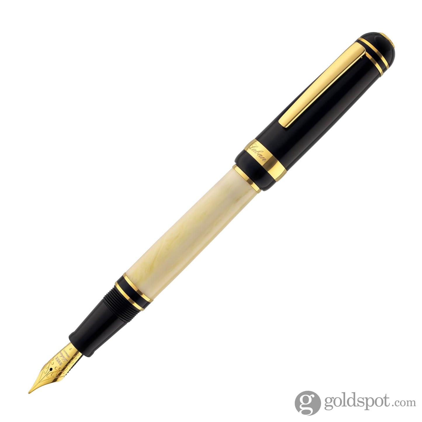 Laban 325 Fountain Pen with Black Cap & Ivory Barrel Fountain Pen