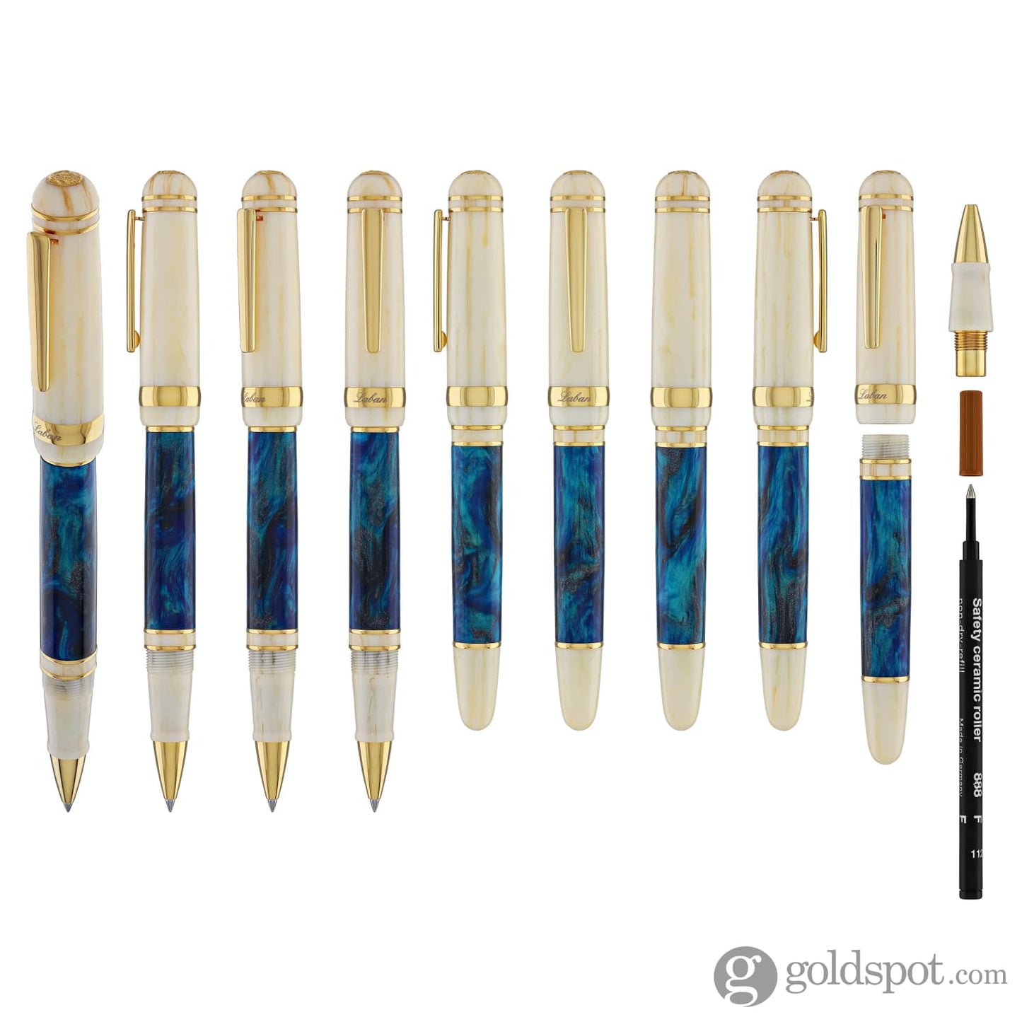 Laban 326 Rollerball Pen in Blue Mirage Rollerball Pen