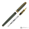 Laban Antique II Fountain Pen in Green with Lines Fountain Pen