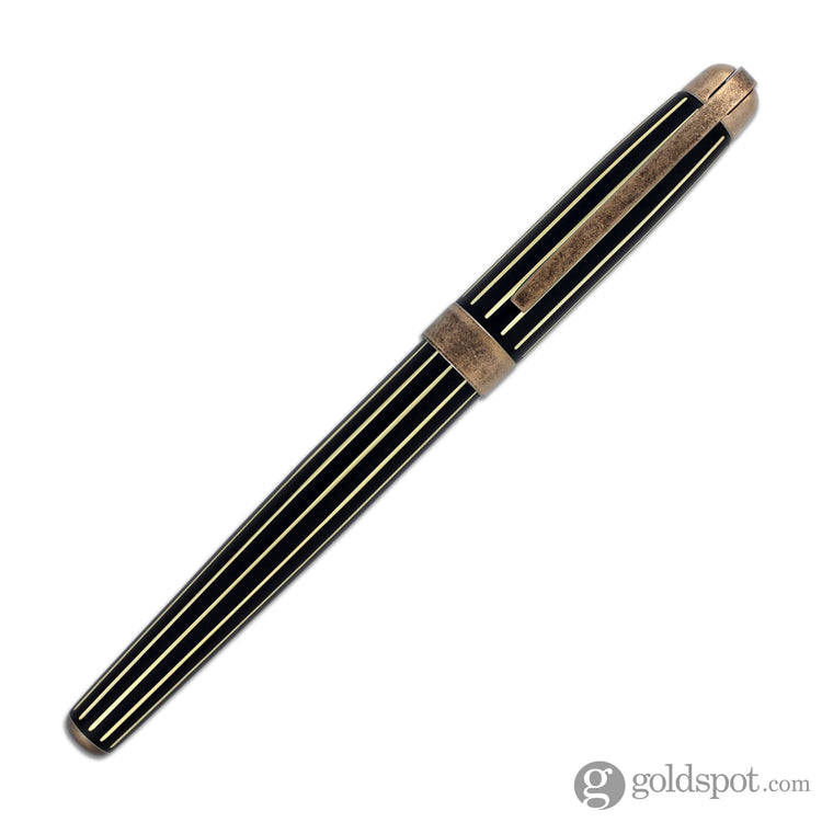 Laban Antique II Fountain Pen in Copper with Lines Fountain Pen