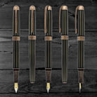 Laban Antique II Fountain Pen in Copper with Lines Fountain Pen