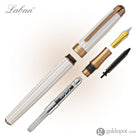 Laban Antique II Fountain Pen in White with Lines Fountain Pen