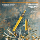 Laban Antique II Fountain Pen in Yellow with Lines Fountain Pen