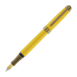 Laban Antique II Fountain Pen in Yellow with Lines