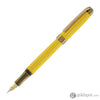 Laban Antique II Fountain Pen in Yellow with Lines Fountain Pen