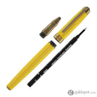Laban Antique II Rollerball Pen in Yellow with Lines Rollerball Pen
