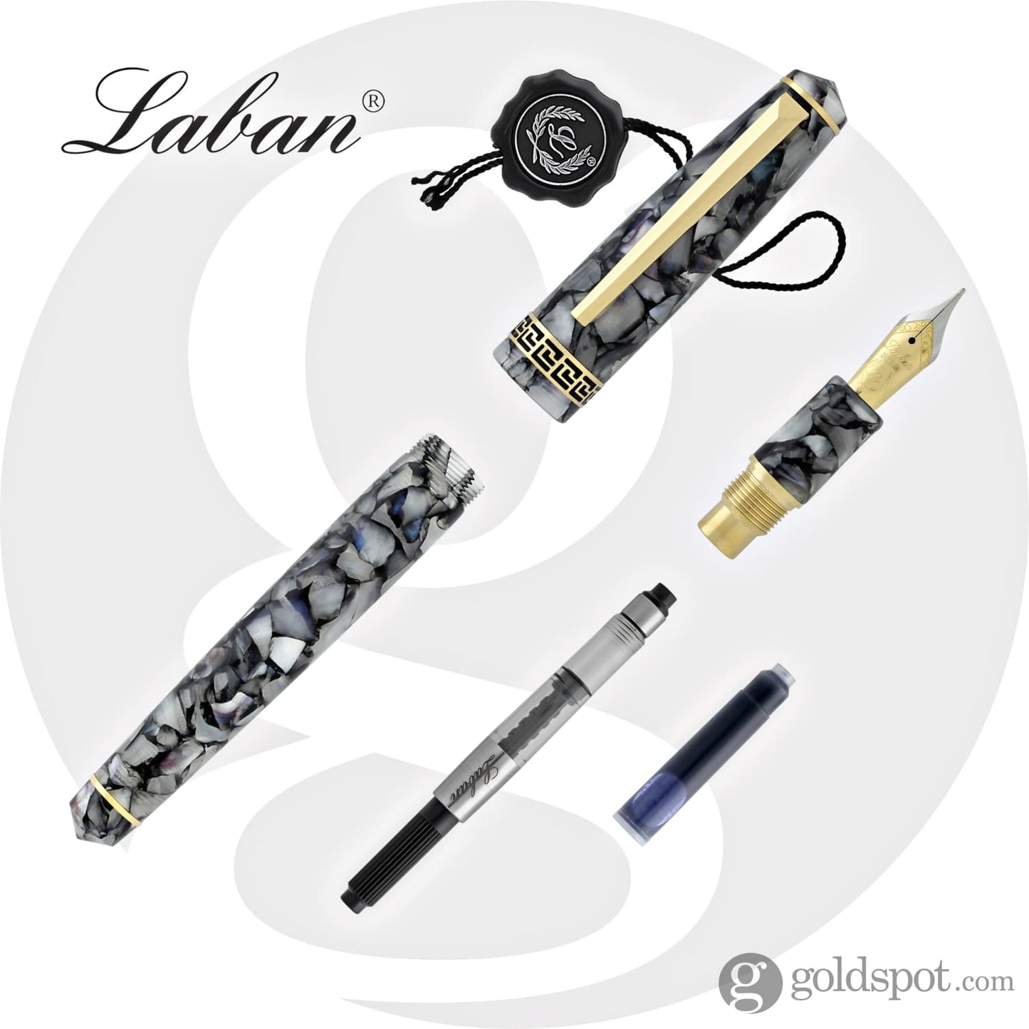 Laban Grecian Fountain Pen in Ice Fountain Pen
