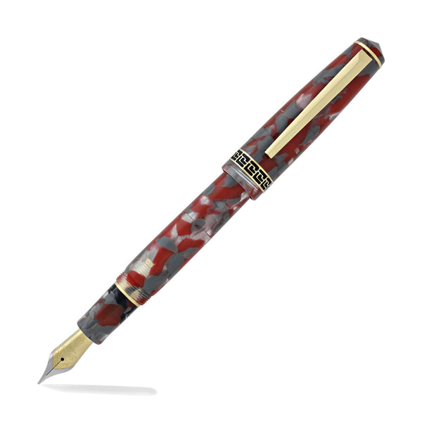 Laban Rosa Fountain Pen in Red and Gray Fountain Pen