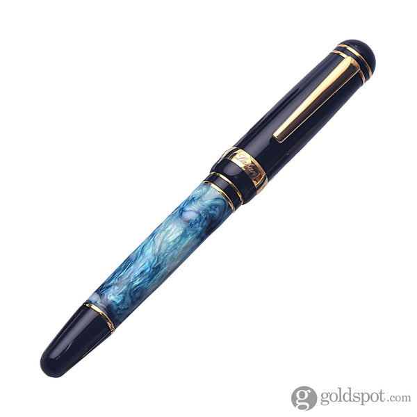 Laban x Brooks 325 Abalone Black Fountain Pen in Teal Fountain Pen