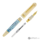 Laban x Brooks 325 Abalone Cream Fountain Pen in Teal Fountain Pen