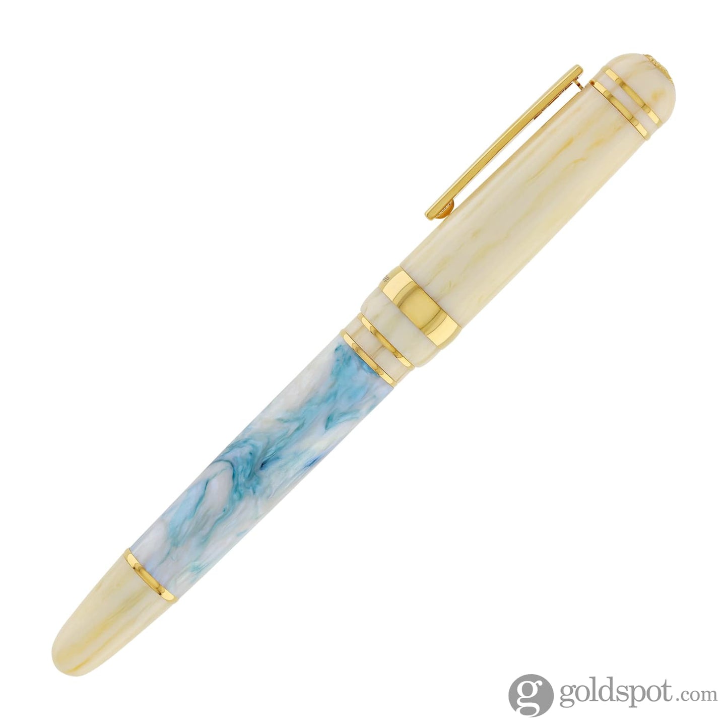 Laban x Brooks 325 Abalone Cream Fountain Pen in Teal Fountain Pen