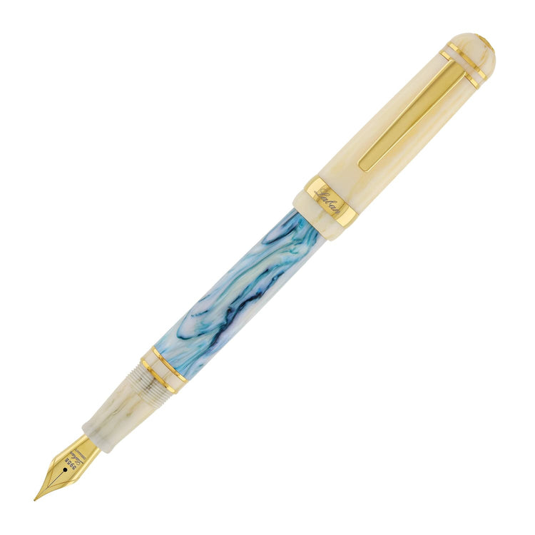 Laban x Brooks 325 Abalone Cream Fountain Pen in Teal Fountain Pen