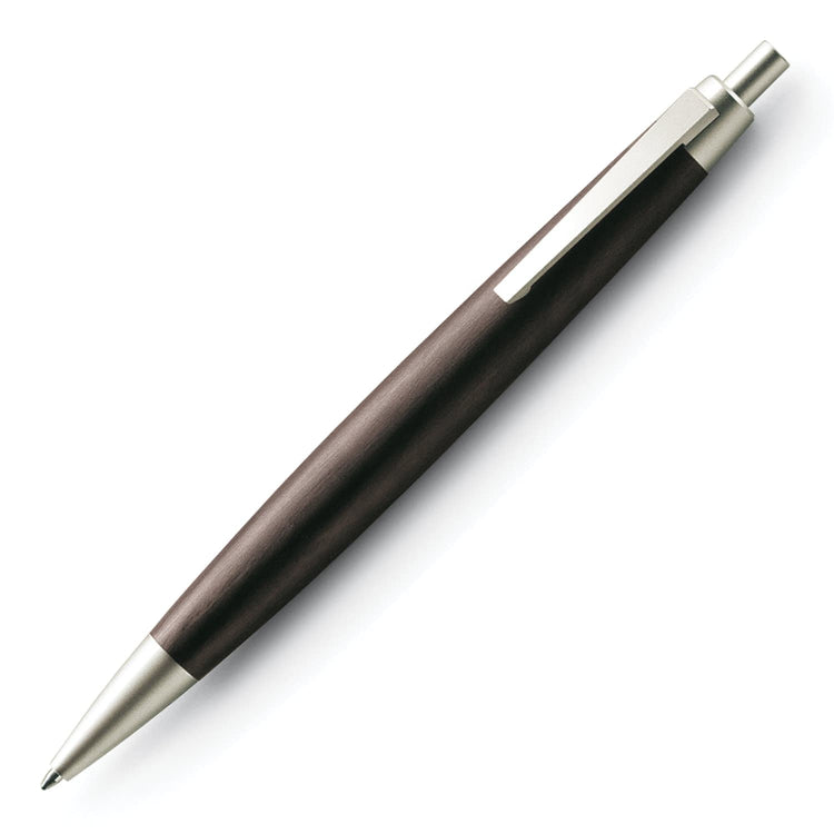Lamy 2000 Ballpoint Pen in African Blackwood Stainless Steel Trim Ballpoint Pens
