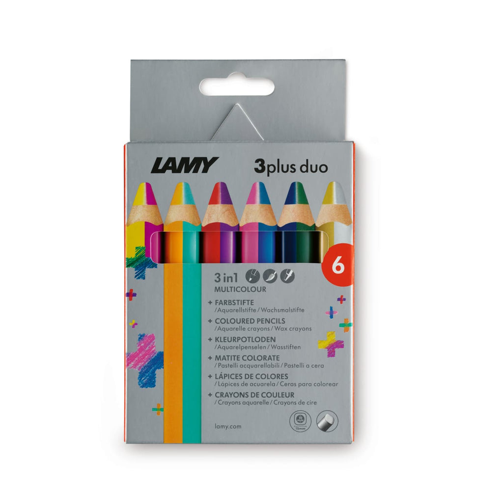 Lamy 3Plus Color Pencils Duo - Pack of 6 Pencils