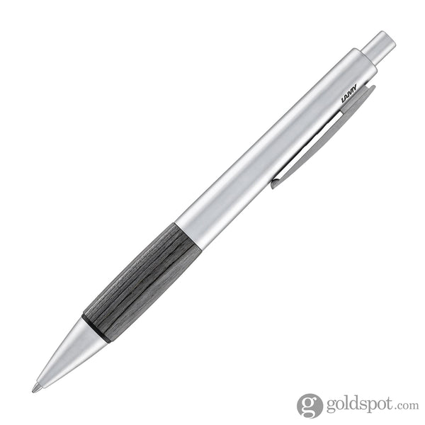 Lamy Accent Ballpoint Pen in Aluminum Grey with Wood Grip Ballpoint Pens