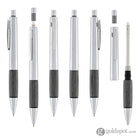 Lamy Accent Mechanical Pencil in Aluminum Grey with Wood Grip - 0.7mm Mechanical Pencils