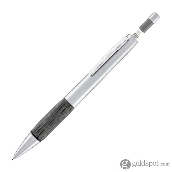 Lamy Accent Mechanical Pencil in Aluminum Grey with Wood Grip - 0.7mm Mechanical Pencils