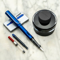 Lamy AL-Star Ocean Blue Fountain Pen Gift  Set - Medium Point