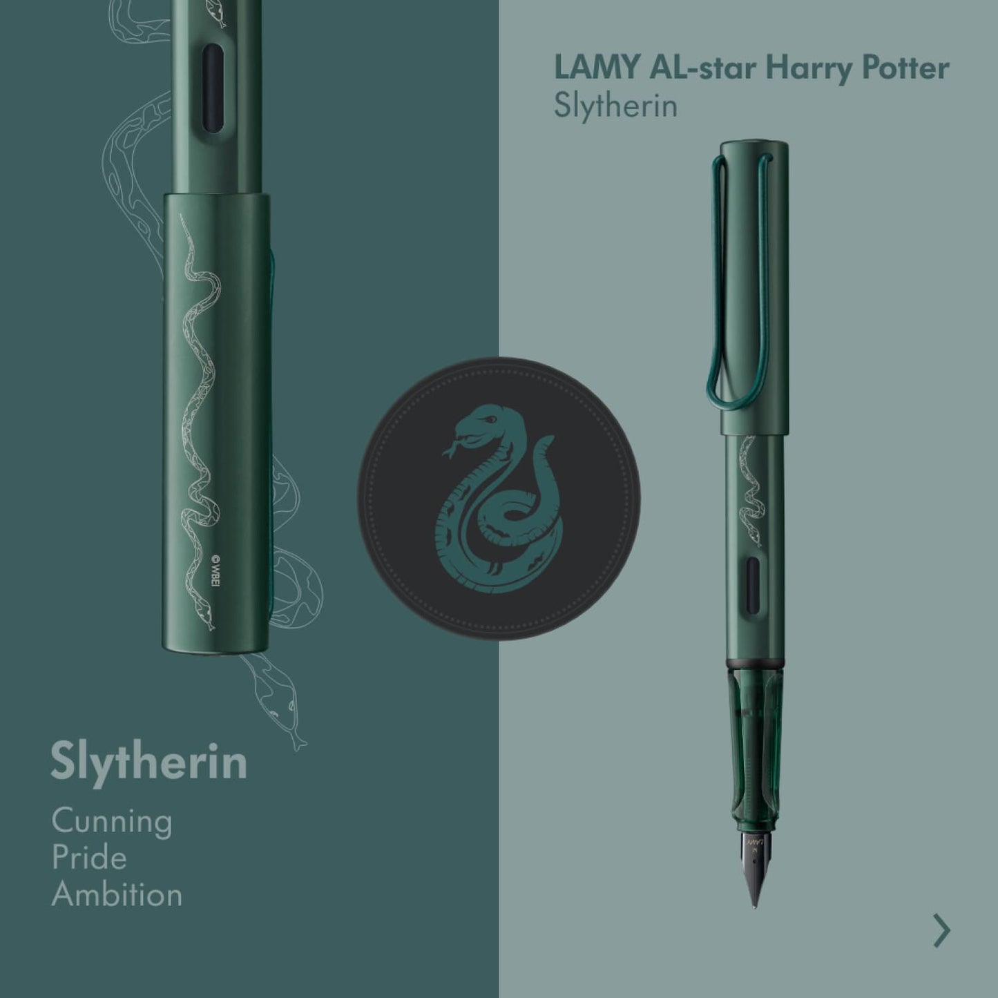 Lamy AL-Star x Harry Potter Fountain Pen in Slytherin Fountain Pen