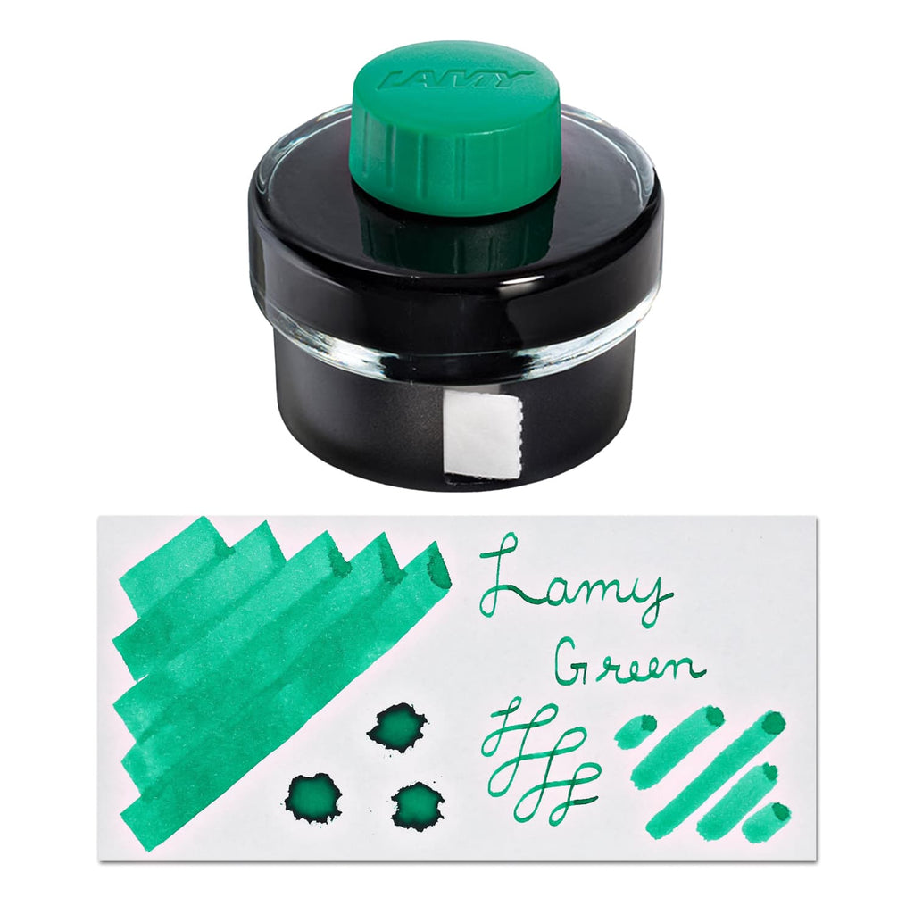 Lamy Bottled Ink in Green with Blotting Paper - 50 mL Bottled Ink