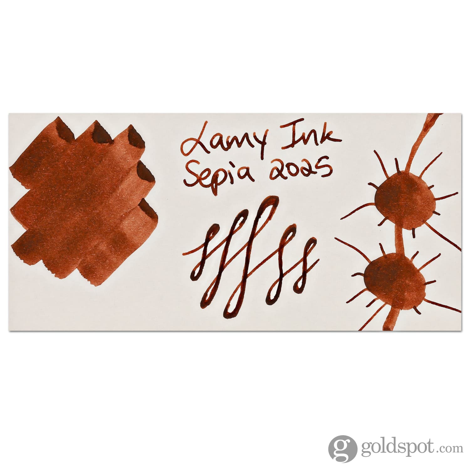 Sepia Ink Color Lamy Bottled Ink in Sepia with Blotting Paper - 50 mL - Goldspot Pens