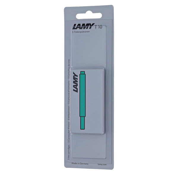 Lamy Fountain Ink Cartridges in Green - Pack of 5 Fountain Pen Cartridges