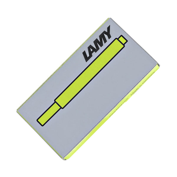 Lamy Fountain Ink Cartridges in Neon Lime - Pack of 5 - Limited Edition Fountain Pen Cartridges