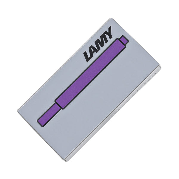 Lamy Fountain Ink Cartridges in Violet - Pack of 5 Fountain Pen Cartridges