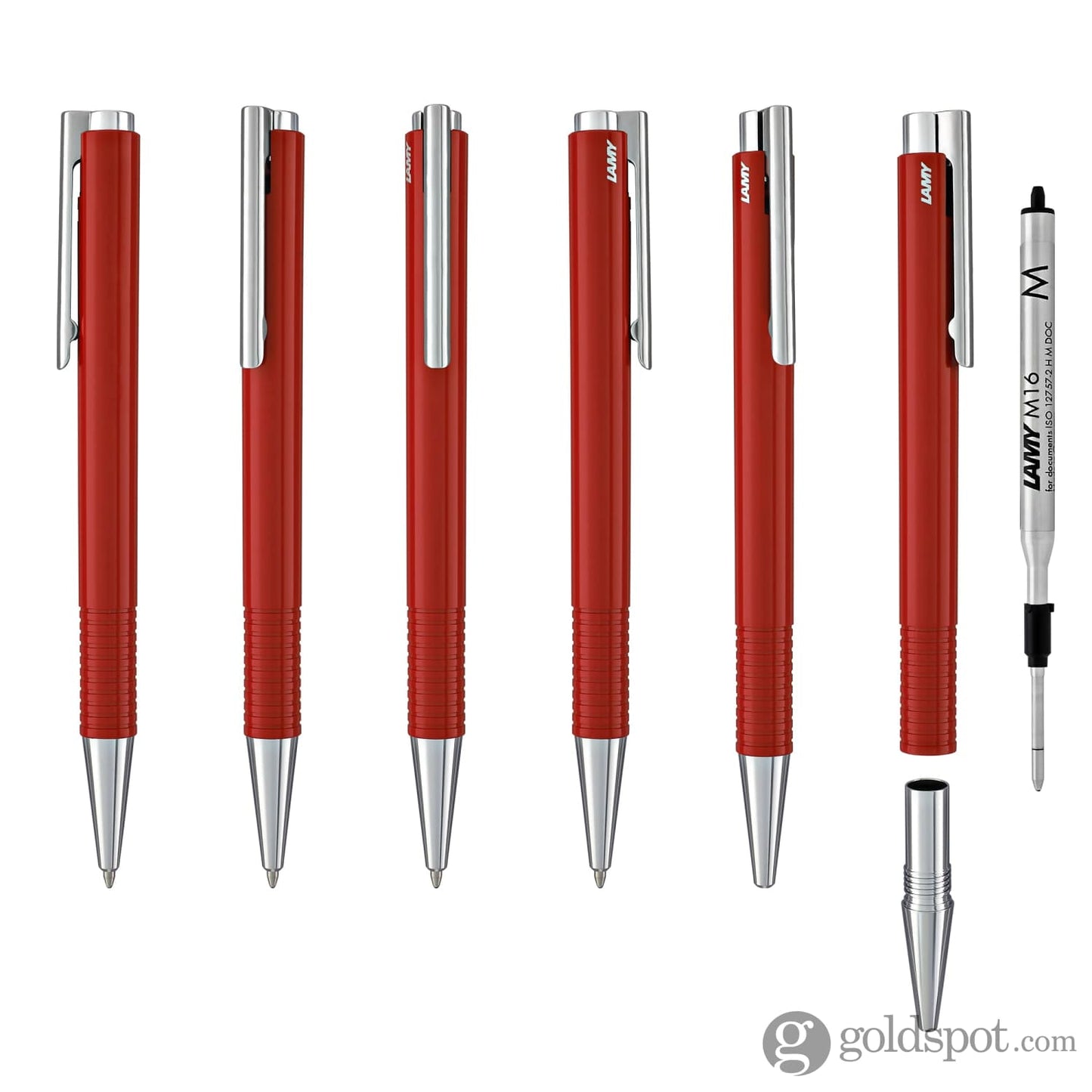 Lamy Logo Red Chrome Trim Ballpoint Pen Ballpoint Pen