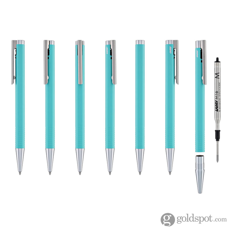 Lamy Logo Lx Matt Ballpoint Pen in Lagoon Glossy Ballpoint Pens