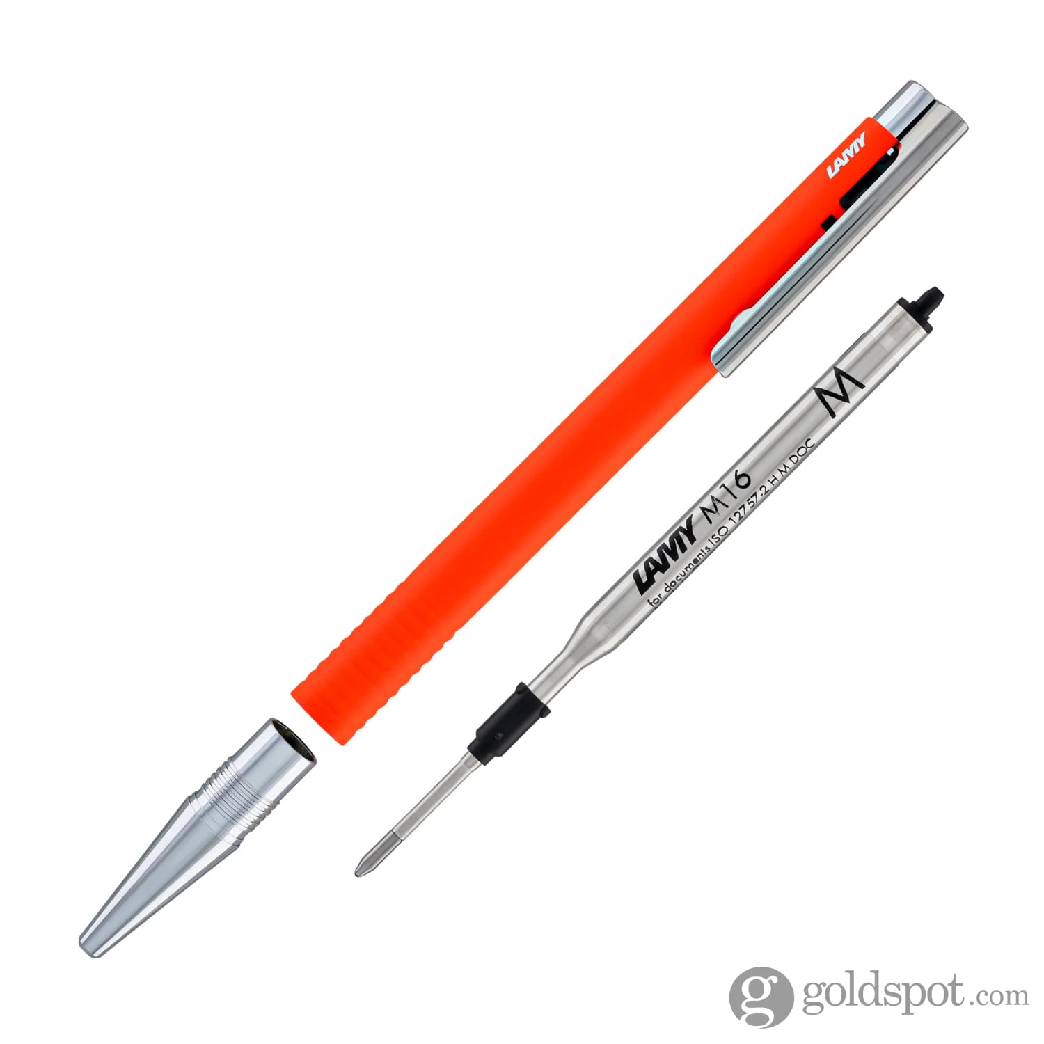 Lamy Logo Lx Matt Ballpoint Pen in Neon Orange - Goldspot Pens
