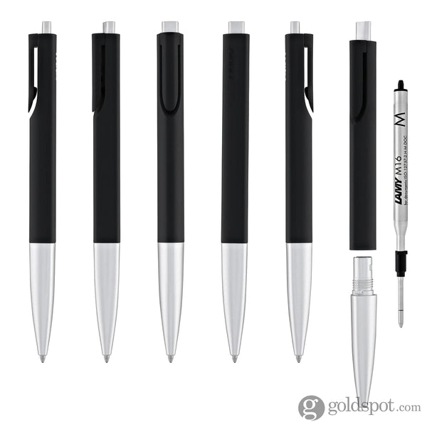 Lamy Noto Ballpoint Pen in Black/Silver Ballpoint Pens