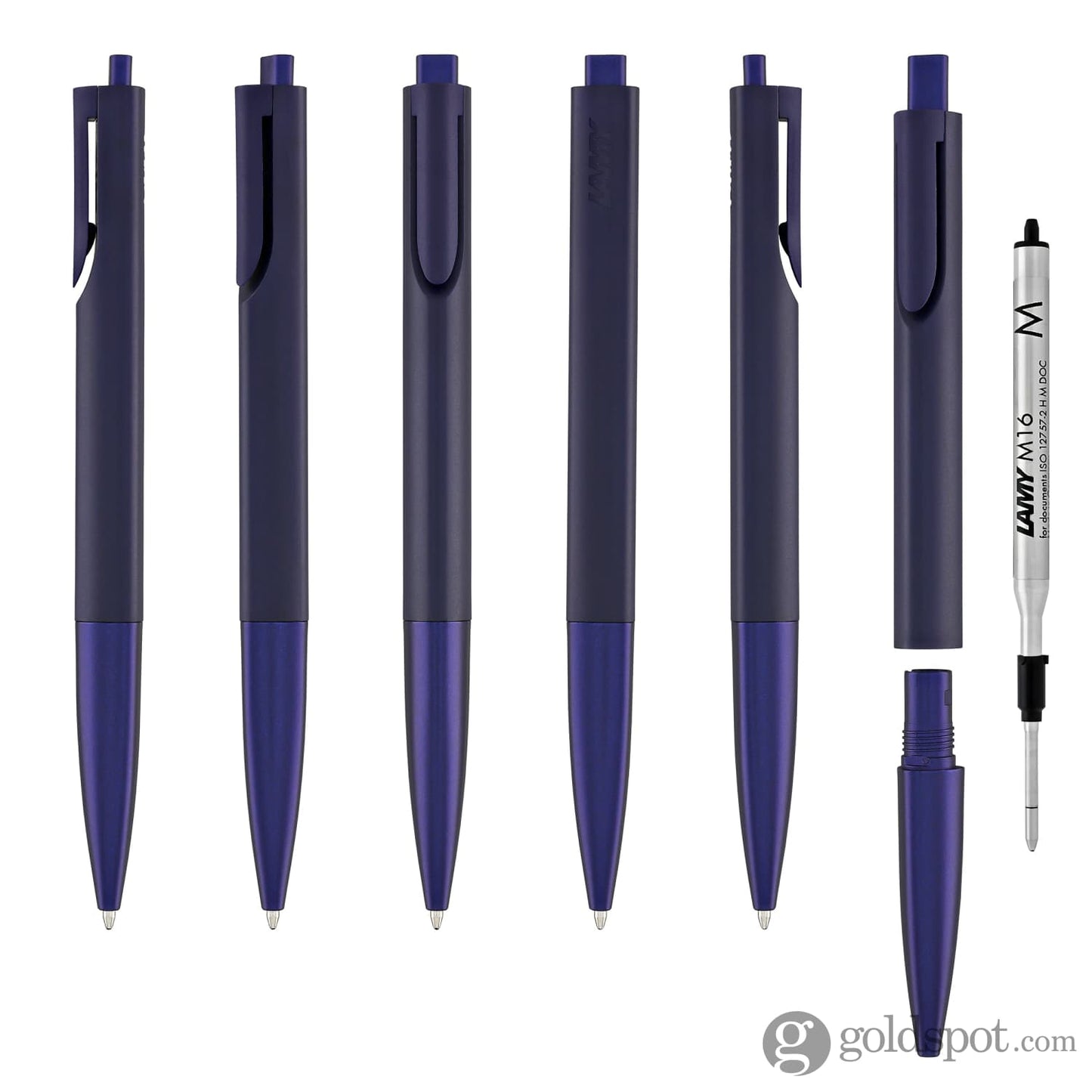 Lamy Noto Ballpoint Pen in Deep Blue Ballpoint Pens