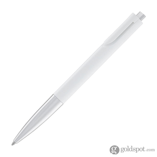 Lamy Noto Ballpoint Pen in Silver/White Ballpoint Pens