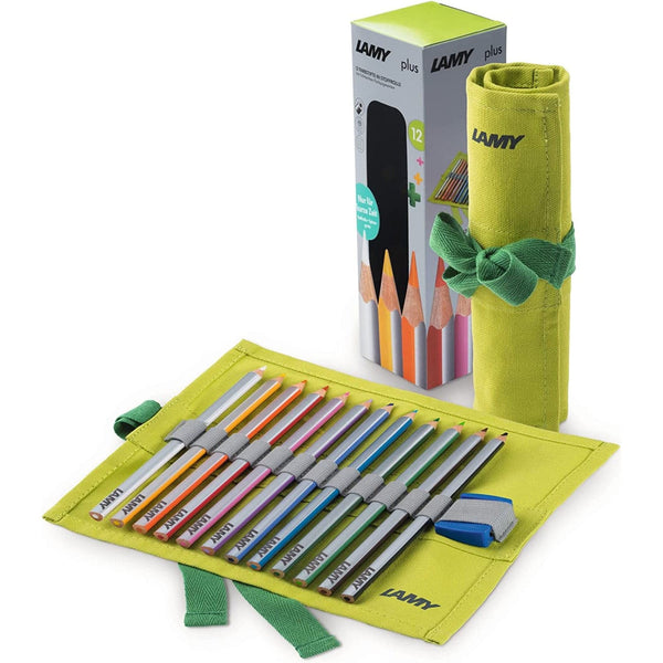 Lamy Plus Colored Pencils with Cloth Roll - Pack of 12 Pencil