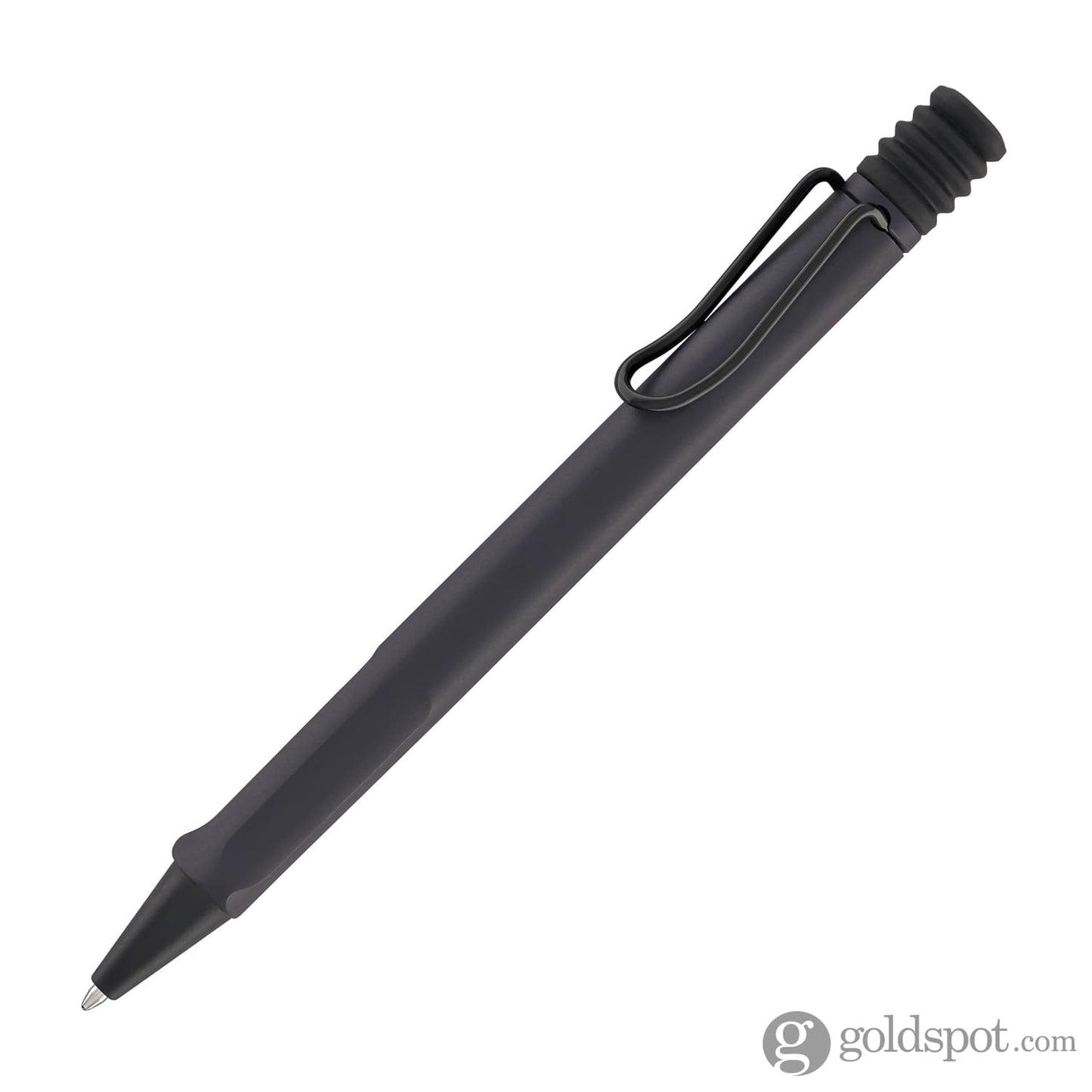 Lamy Safari Ballpoint Pen in Steel Black Ballpoint Pens