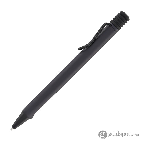 Lamy Safari Ballpoint Pen in Steel Black Ballpoint Pens