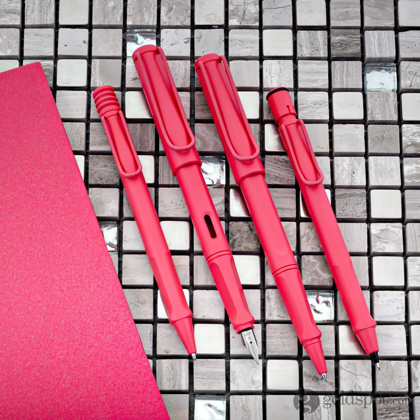 Lamy Safari Ballpoint Pen in Sunset Coral Ballpoint Pens